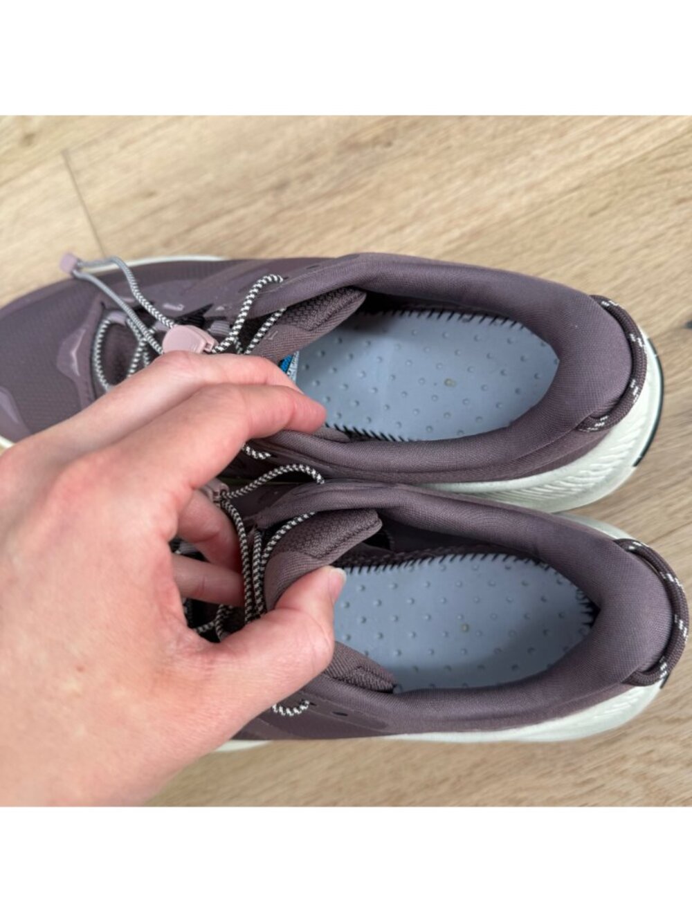 HOKA Womens Transport Shoe Sneaker Size 10 Smokey Quartz Oat Milk Lifestyle Hike - Picture 9 of 14